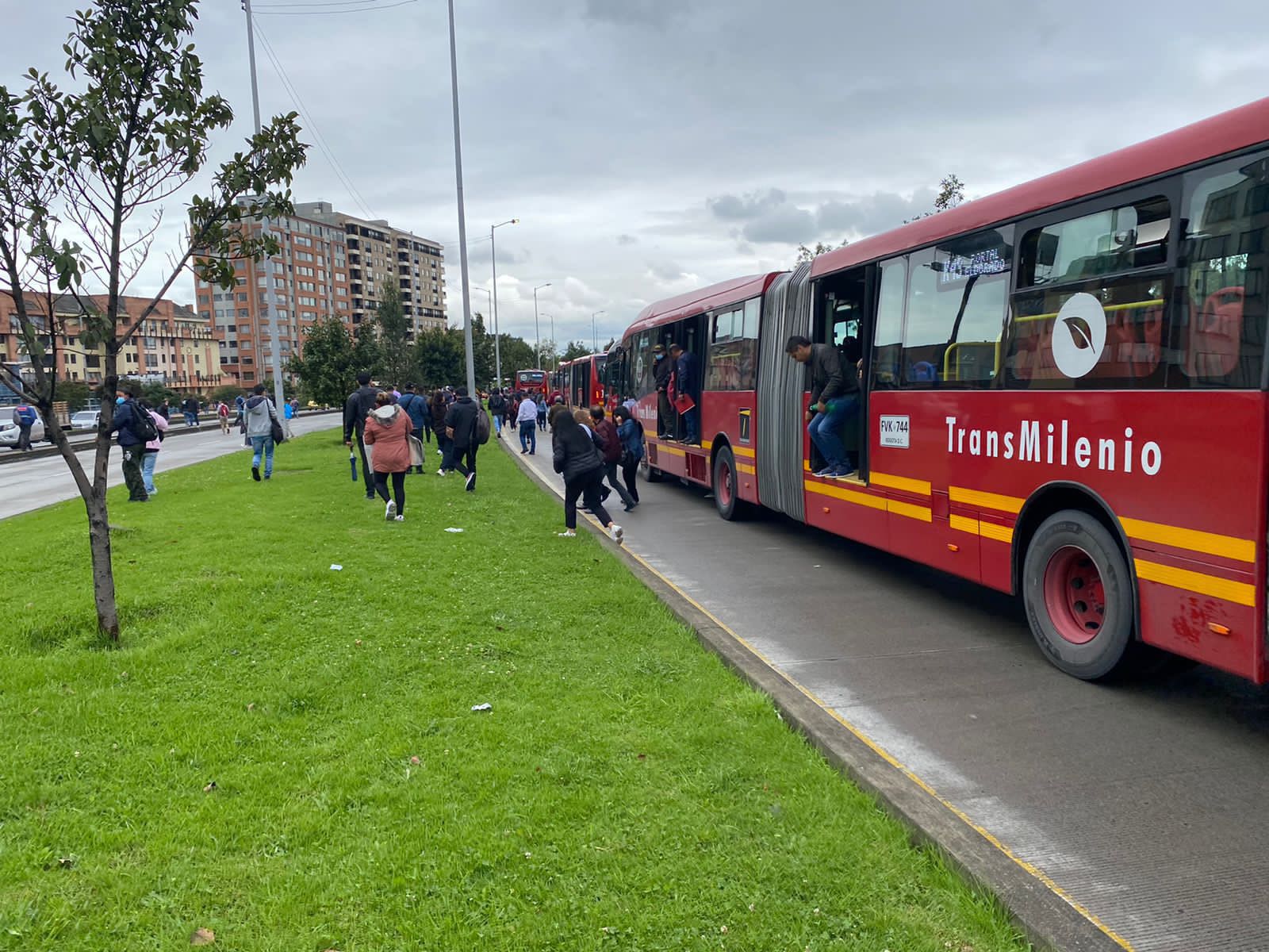 Se registran nuevas manifestaciones en Bogotá: así está la movilidad. Foto: Twitter.