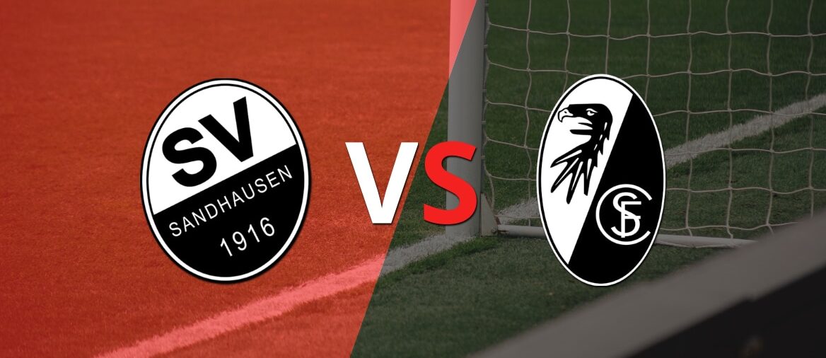 Se juega el segundo tiempo del empate en 0 entre SV Sandhausen y Friburgo