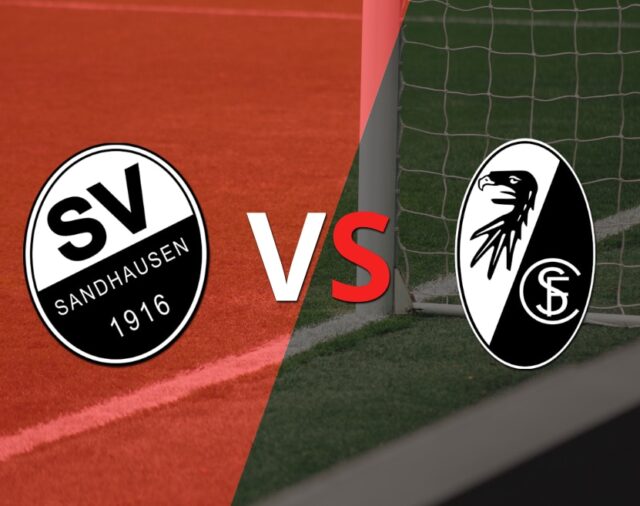 Se juega el segundo tiempo del empate en 0 entre SV Sandhausen y Friburgo