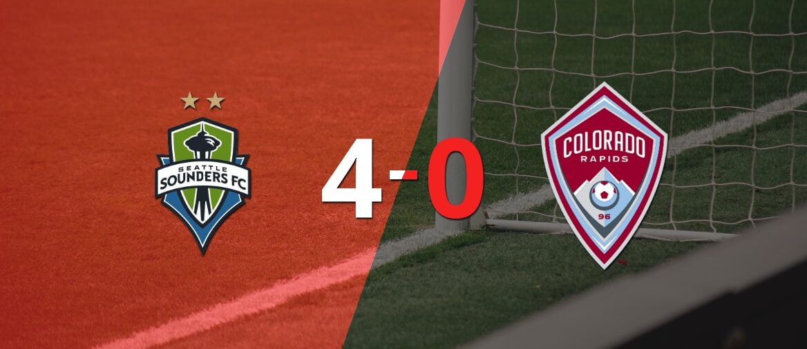 Seattle Sounders goleó 4-0 a Colorado Rapids con doblete de Jordan Morris