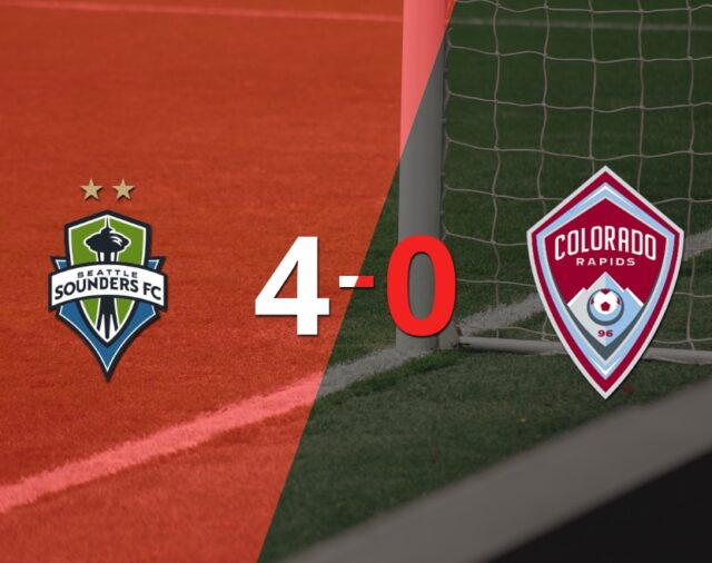 Seattle Sounders goleó 4-0 a Colorado Rapids con doblete de Jordan Morris