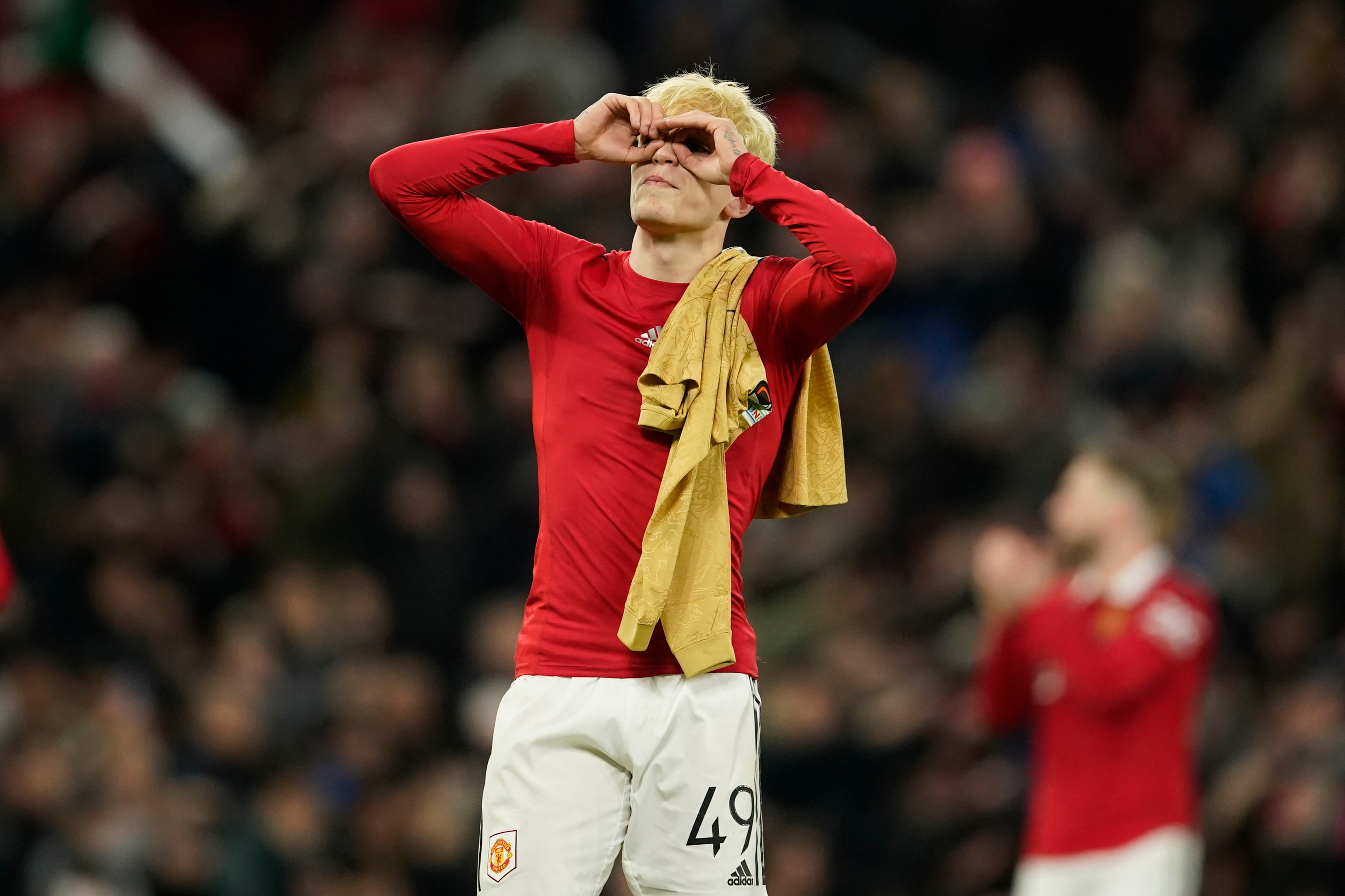 Alejandro Garnacho se destaca en el Manchester United (AP Foto/Dave Thompson)