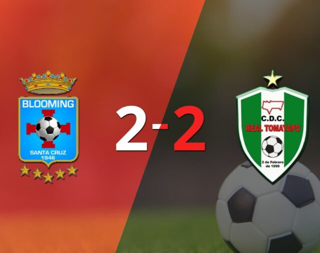 Real Tomayapo sacó un punto luego de empatar a 2 goles con Blooming