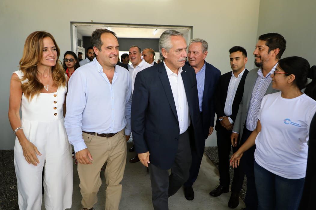 Maggiotti, junto a Tolosa Paz y Alberto Fernández