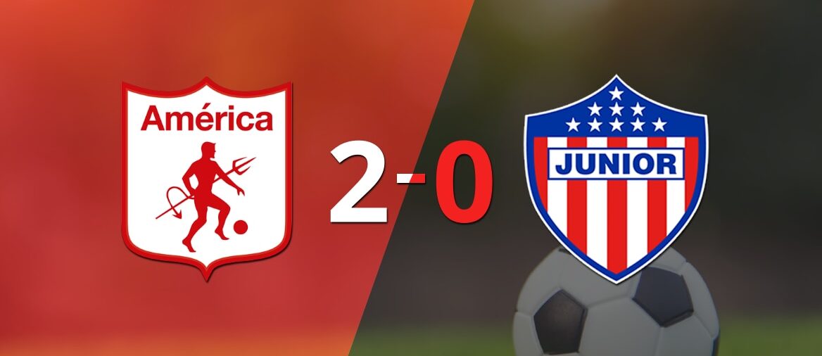 Sólido triunfo de América de Cali por 2-0 frente a Junior