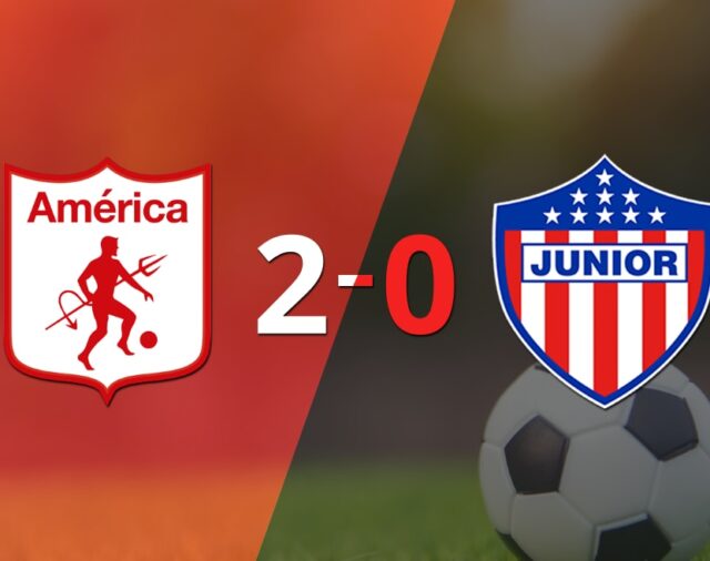 Sólido triunfo de América de Cali por 2-0 frente a Junior