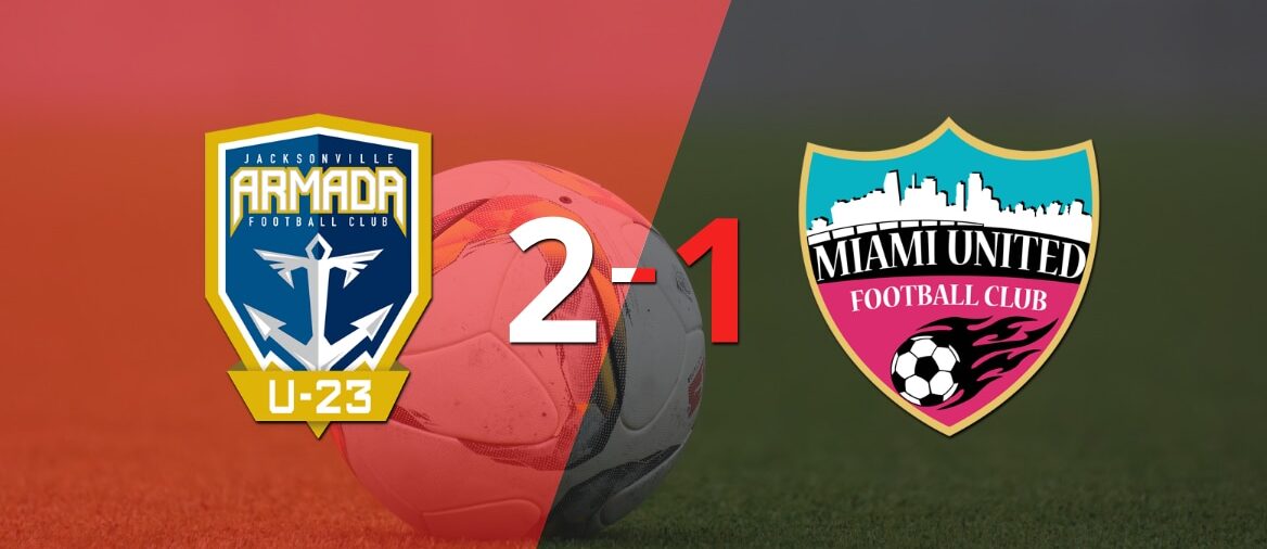 Victoria de Jacksonville Armada FC U23 sobre Miami United FC por 2-1