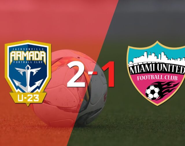 Victoria de Jacksonville Armada FC U23 sobre Miami United FC por 2-1