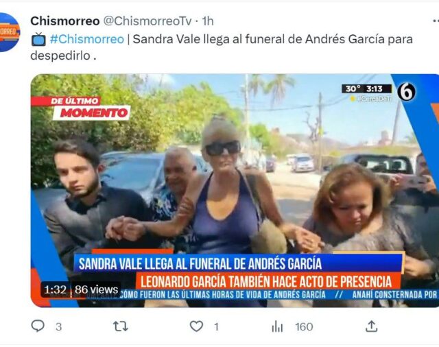 Andrés García, minuto a minuto sobre su muerte: su hijo Leonardo llegó por sorpresa al funeral