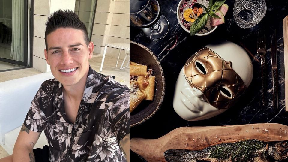"Arrogante", el restaurante de James Rodríguez en Madrid, confirmó que abrirá una nueva sede en Bogotá (@jamesrodriguez 10 y @arrogantebogota/Instagram)