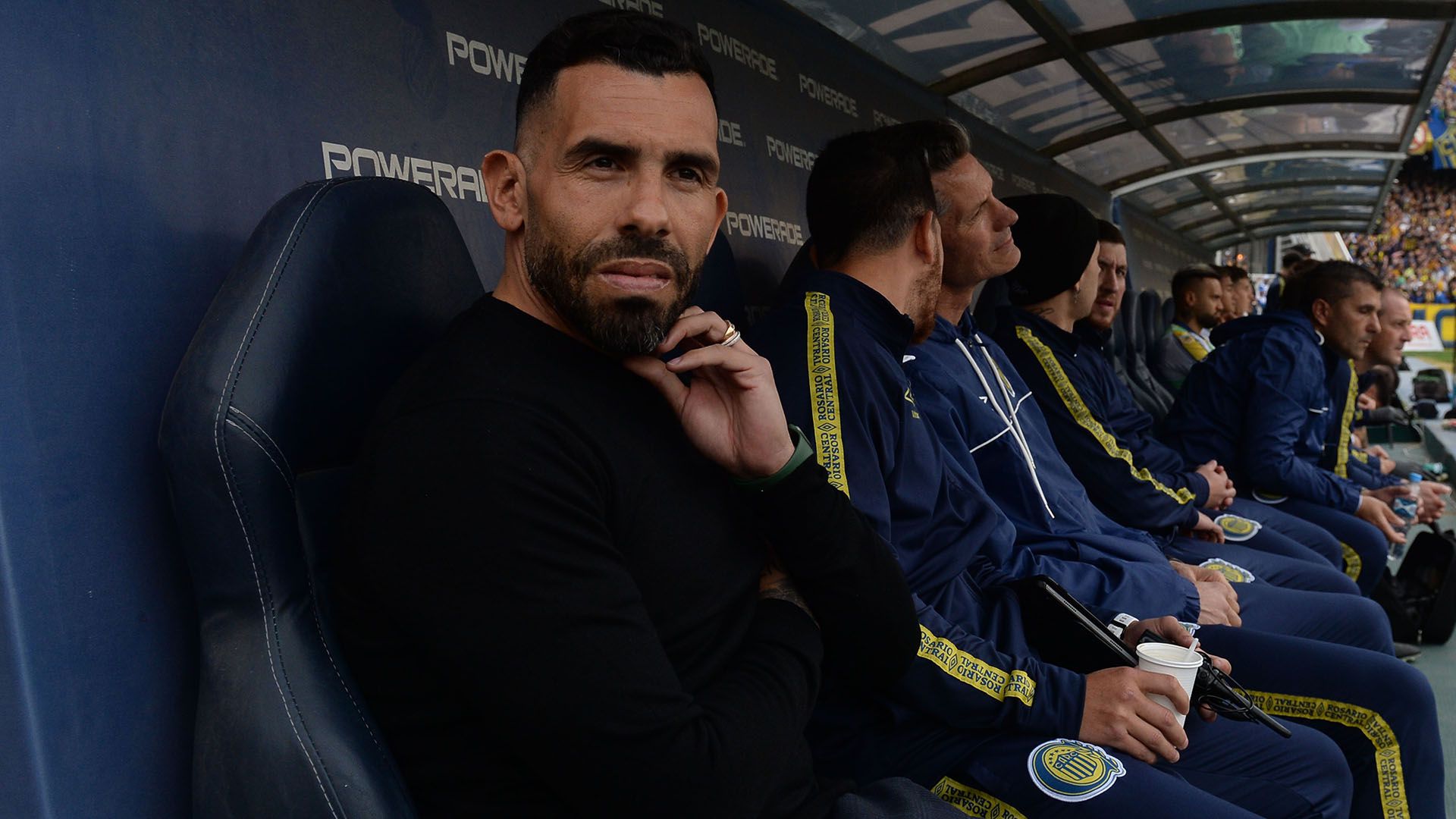 Tevez en el clásico de Rosario Central vs Newell's