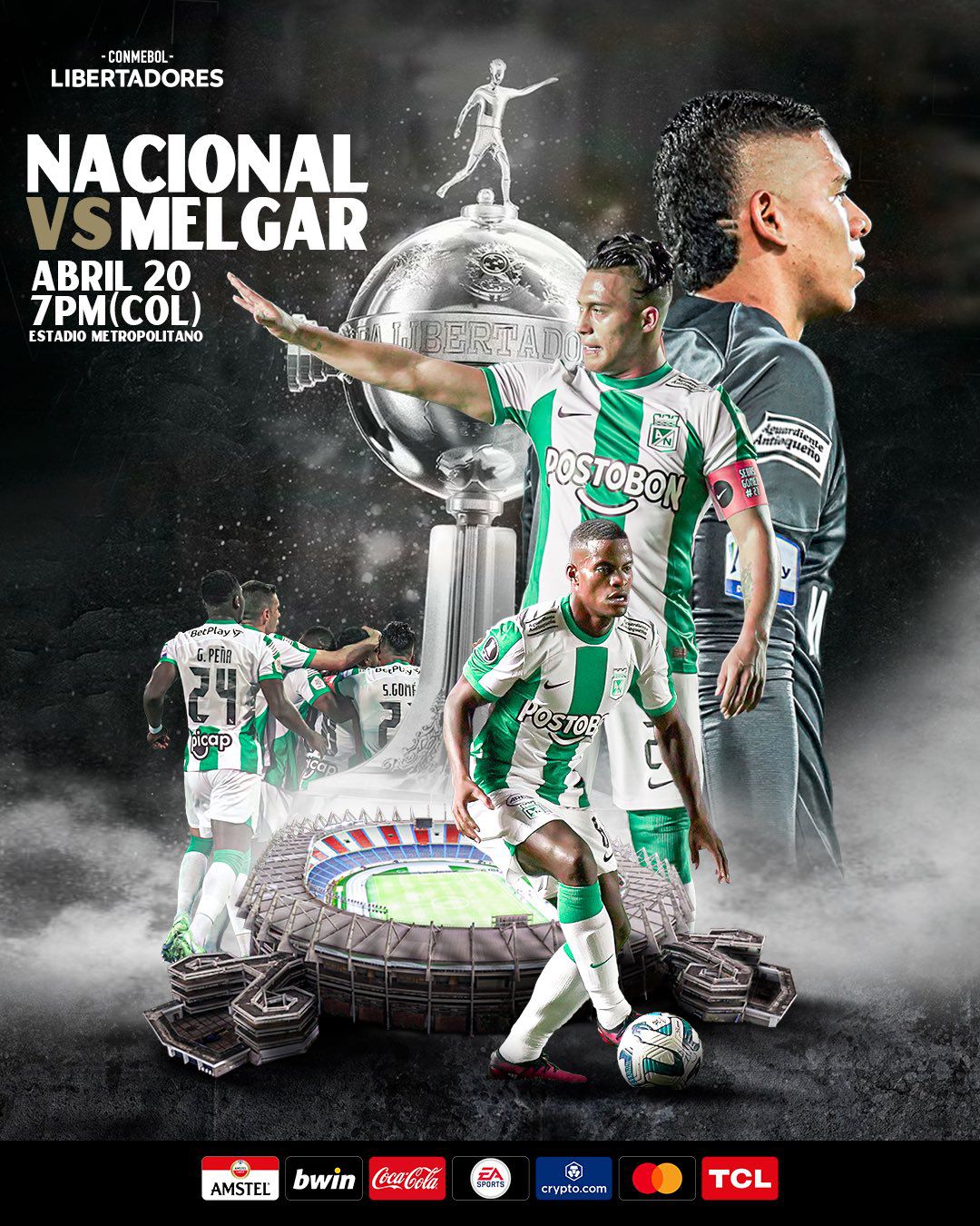 Melgar vs Atlético Nacional: partido por la fecha 2 de la Copa Libertadores