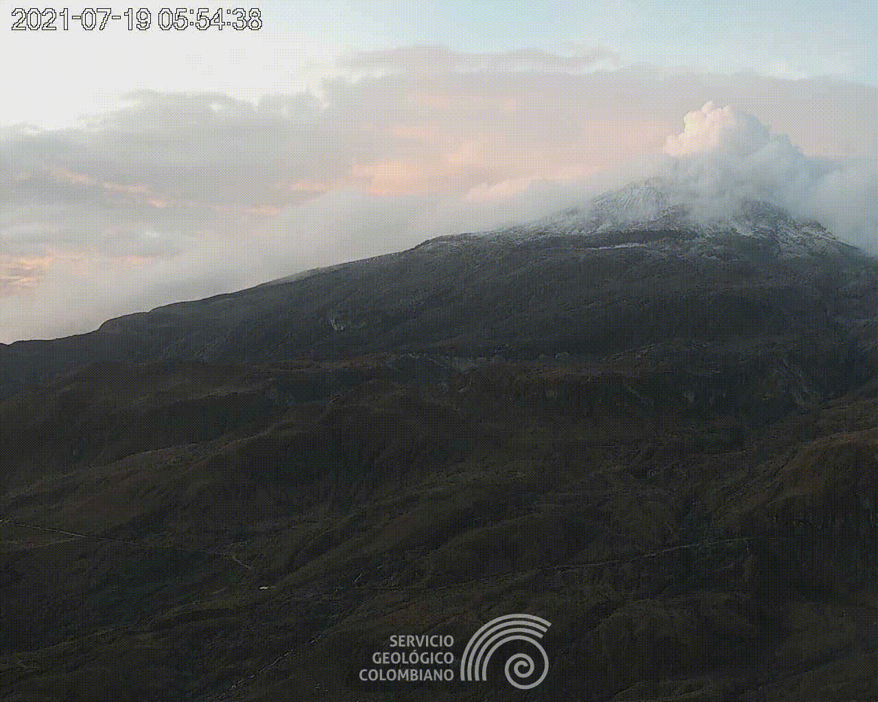 Nevado del Ruiz. @Servicio Geológico Colombiano