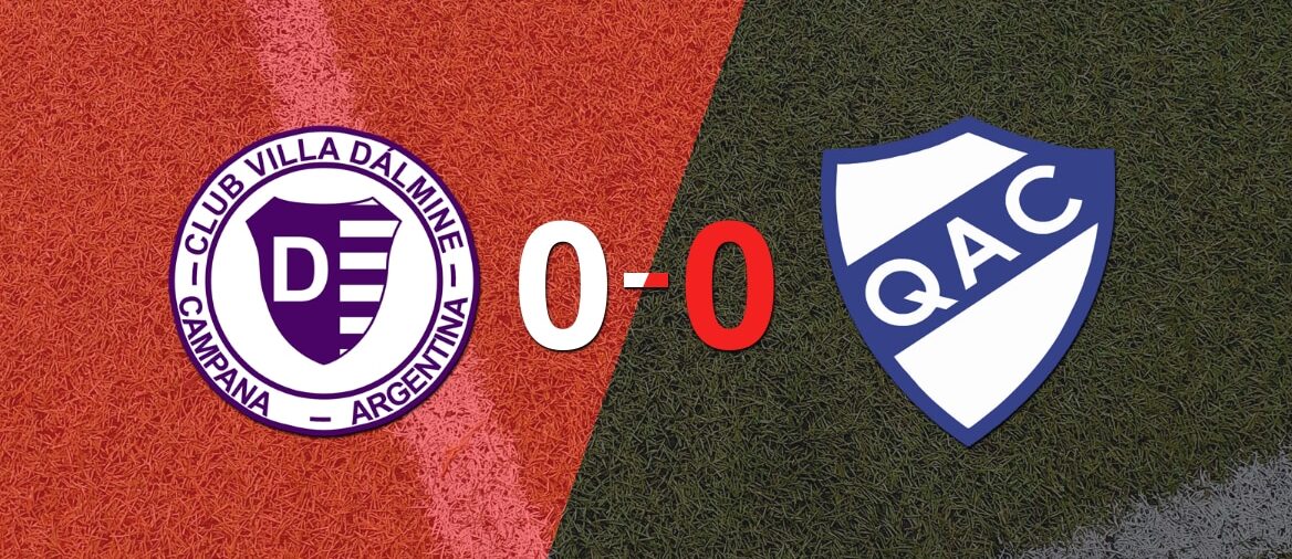 No hubo goles en el empate entre Villa Dálmine y Quilmes