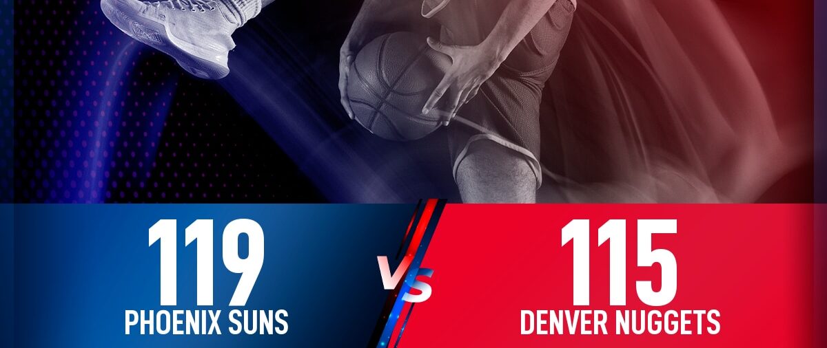 Phoenix Suns gana a Denver Nuggets por 119-115