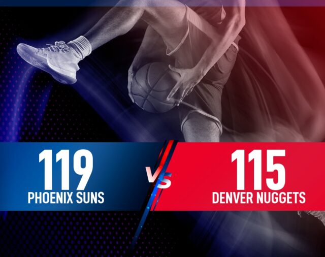 Phoenix Suns gana a Denver Nuggets por 119-115