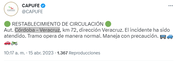 accidente. (Foto: tomada de Twitter)