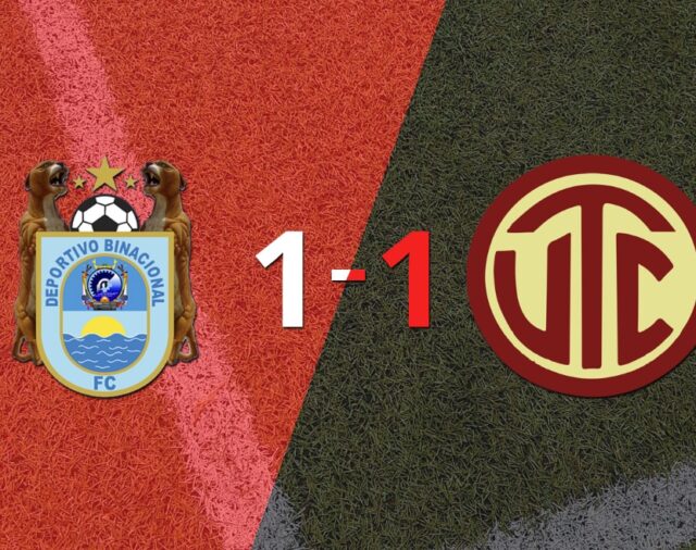 UTC logró sacar el empate a 1 gol en casa de Deportivo Binacional