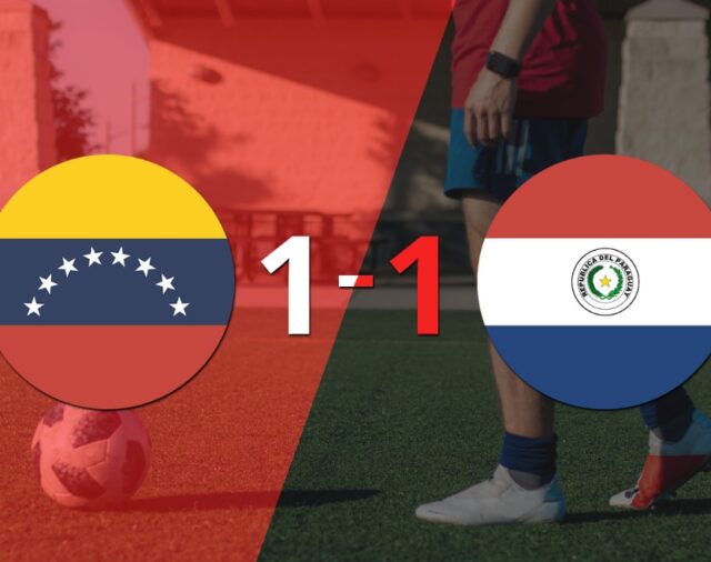 Venezuela y Paraguay igualaron 1 a 1
