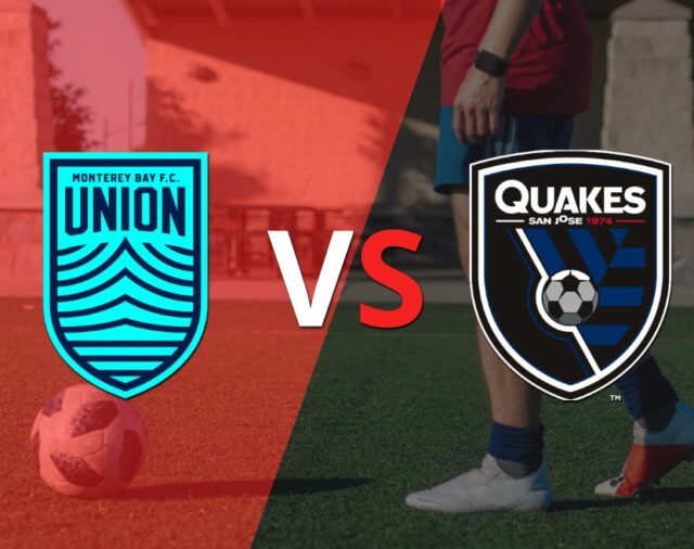 Ya rueda el balón entre Monterey Bay FC y San José Earthquakes en el estadio Cardinale Stadium
