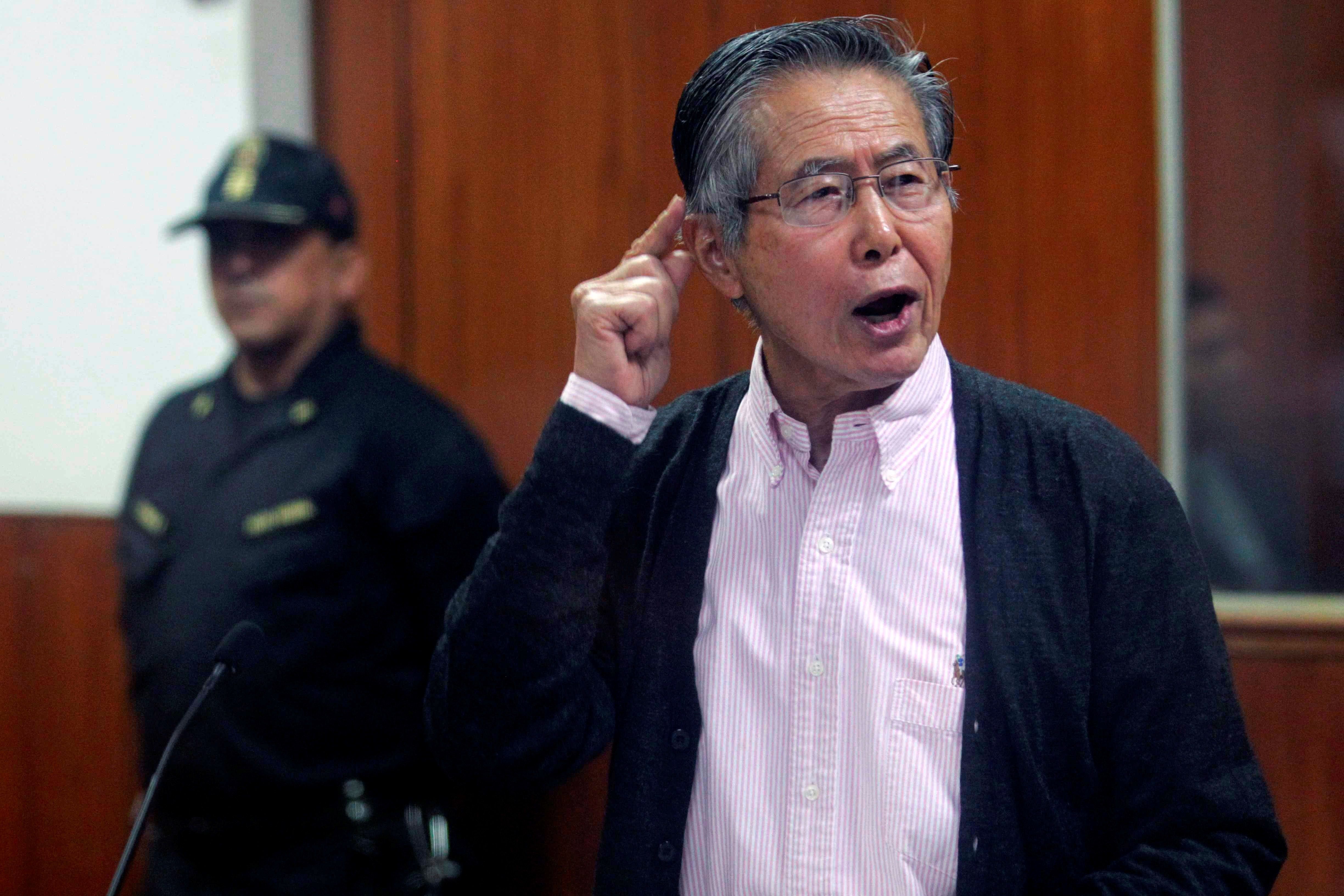 Expresidente Alberto Fujimori ha rechazado se culpable de esterilizaciones en contra de la voluntad de miles de peruanas. EFE/Ernesto Arias/Archivo