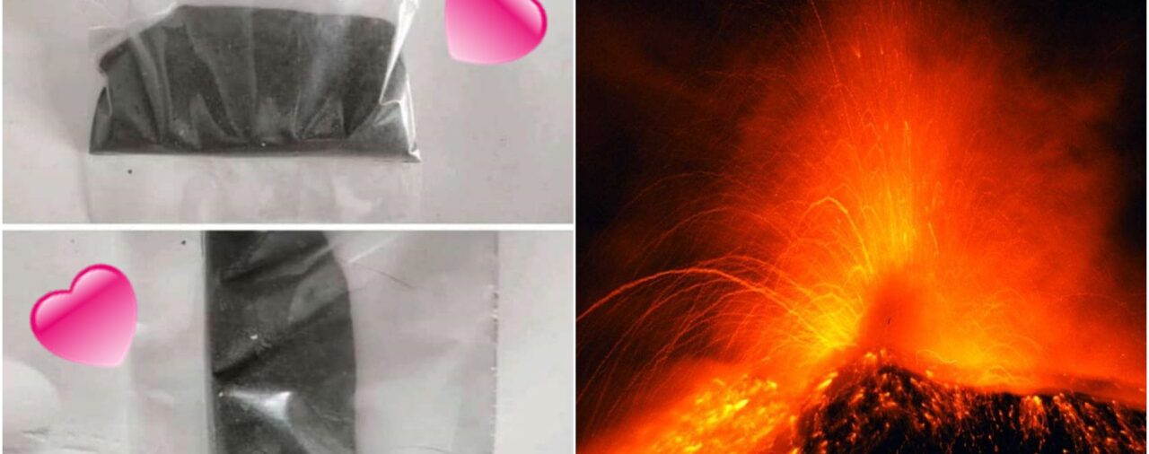 Así se vende “Ceniza mágica del Popocatépetl para el amor” en redes sociales