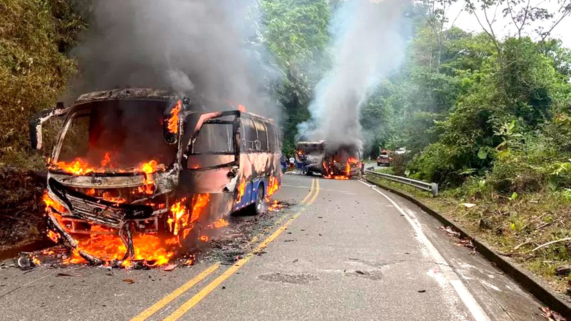 Quema de bus ELN