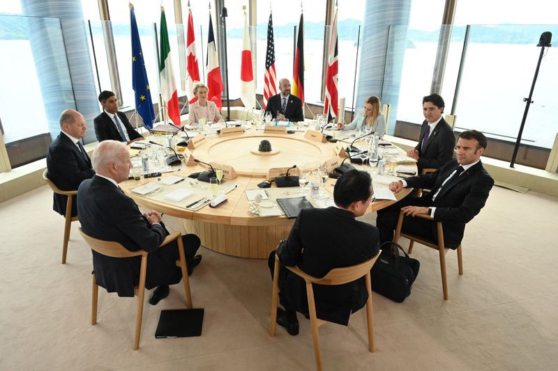 El G7 anunció nuevas sanciones contra Rusia y reafirmó su compromiso de ayudar a Ucrania “el tiempo que sea necesario”. (REUTERS)