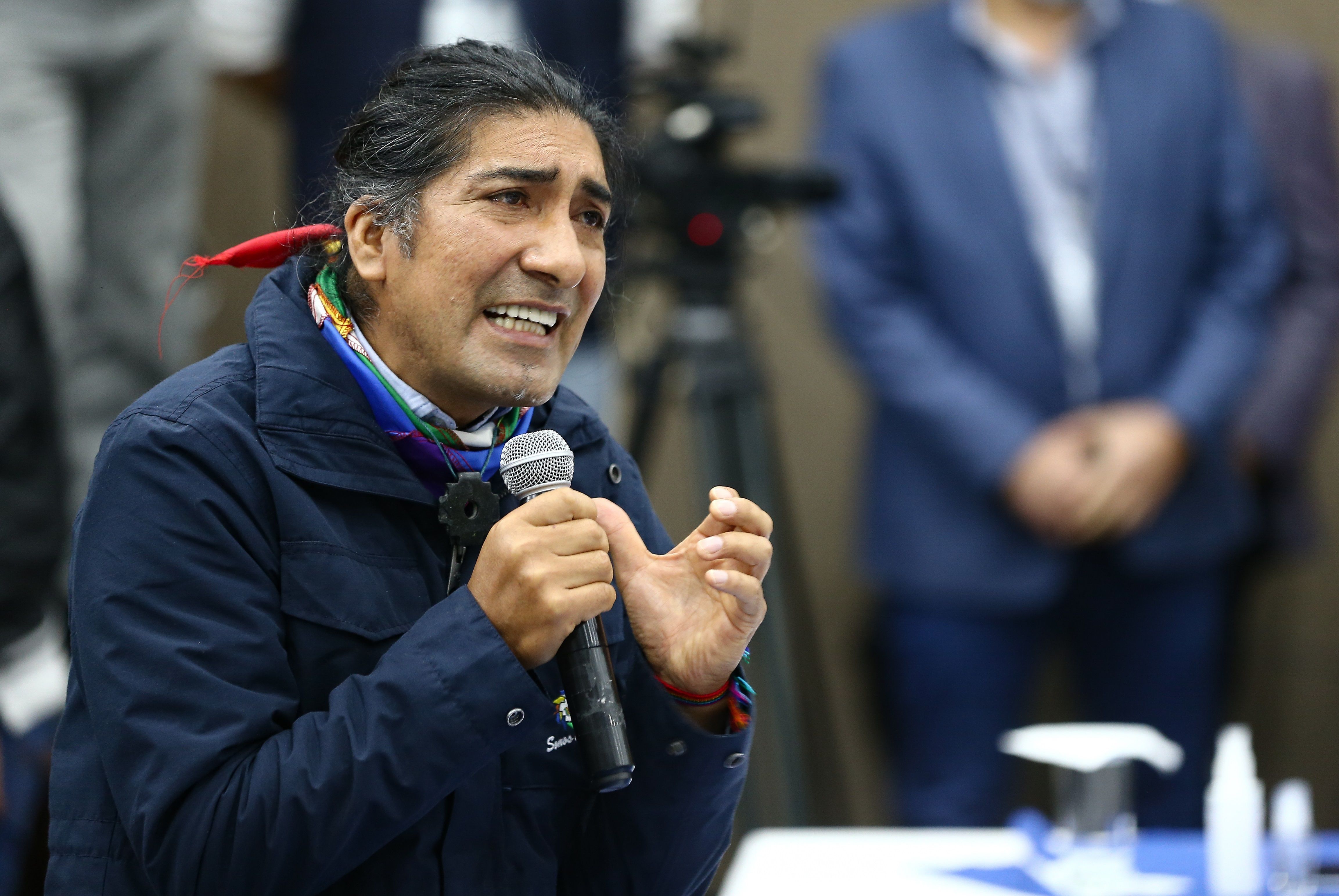 Yaku Pérez se presentó en los comicios de febrero de 2021 y quedó en tercer lugar (EFE/José Jácome) 