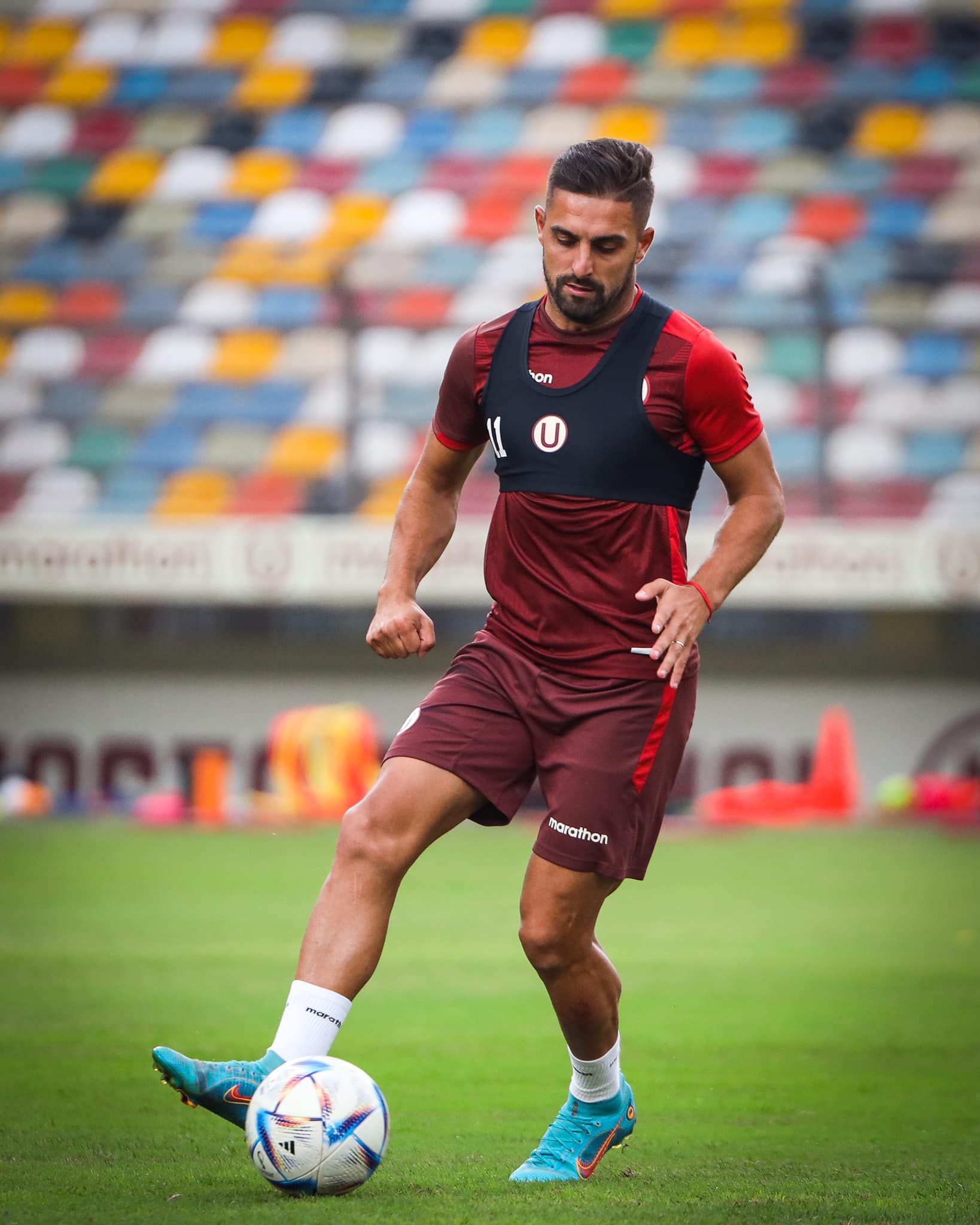 Universitario entrenó este miércoles previo al encuentro ante César Vallejo en el estadio Monumental. (Foto: Universitario)