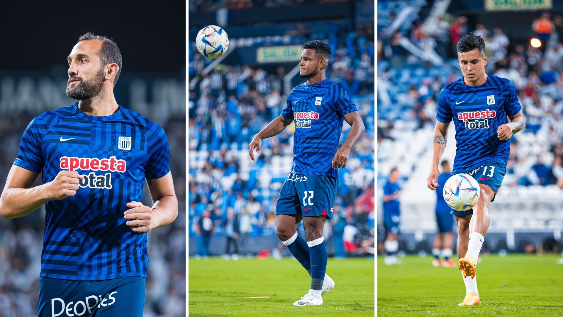 Hernán Barcos, Aldair Rodríguez y Ricardo Lagos, titulares de Alianza Lima contra Deportivo Garcilaso. (Alianza Lima)