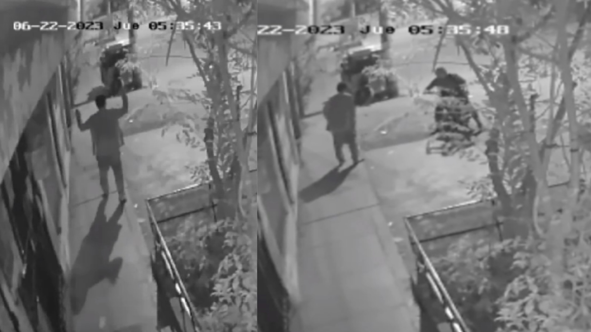 Asalto en SMP: Hombre se baja los pantalones para evitar que delincuentes le roben sus pertenencias