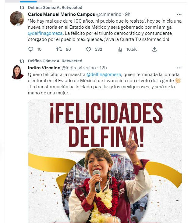 Delfina Gómez, Elecciones 2023, Edomex