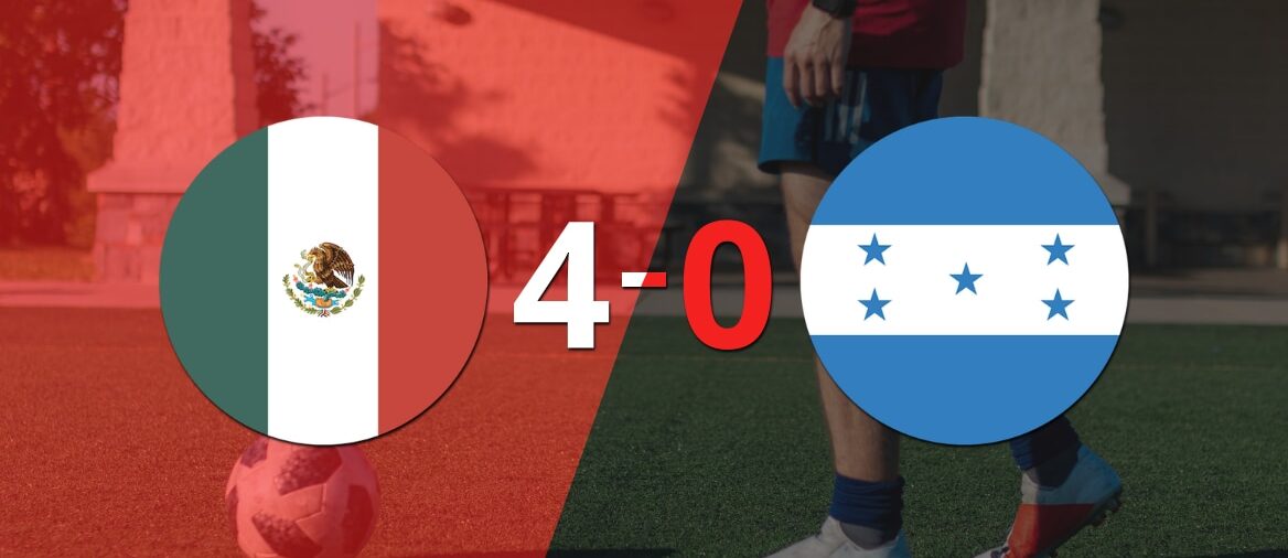 Luis Romo anotó un doblete en la goleada 4-0 de México a Honduras