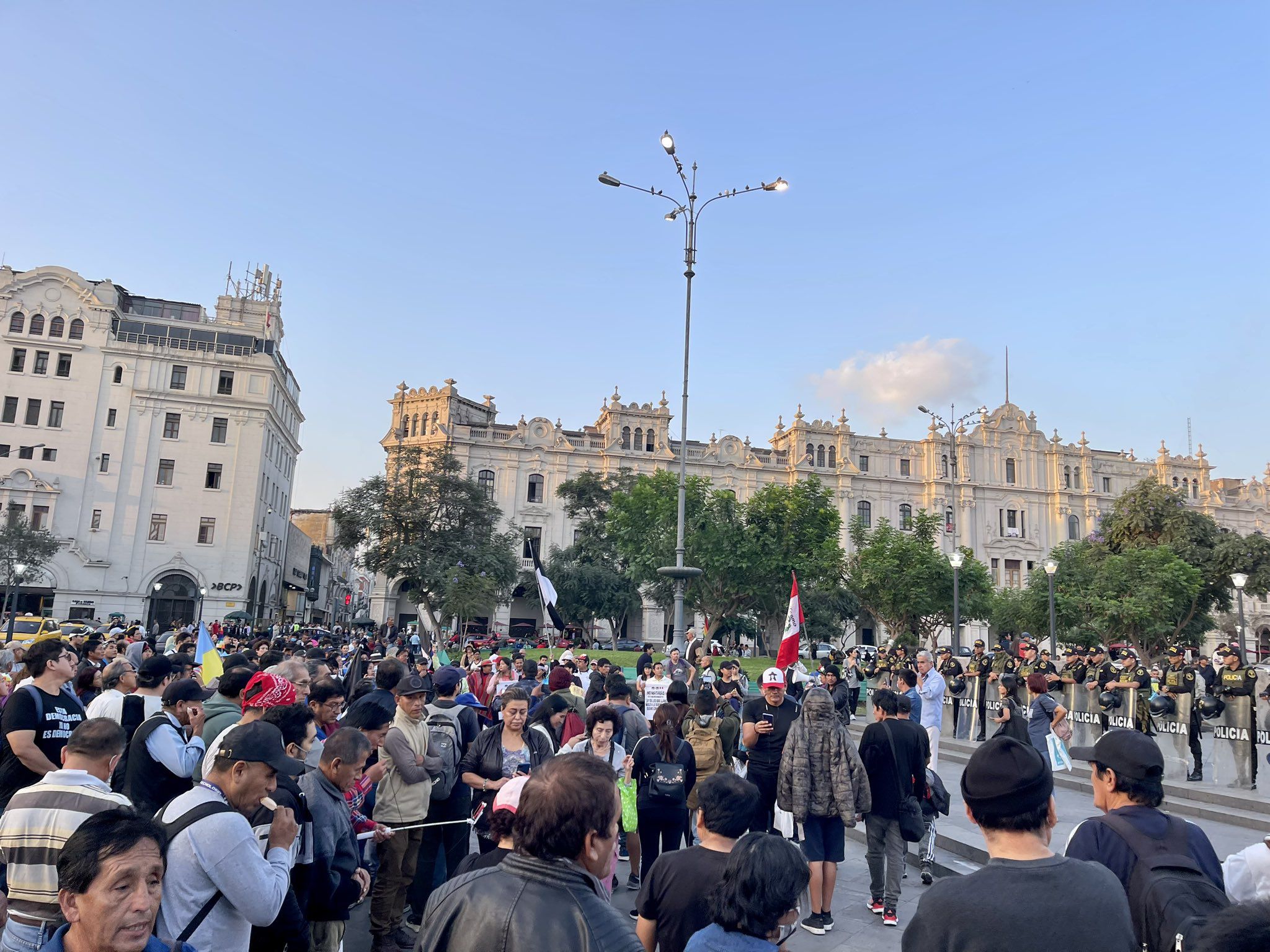 Protesta contra el Congreso