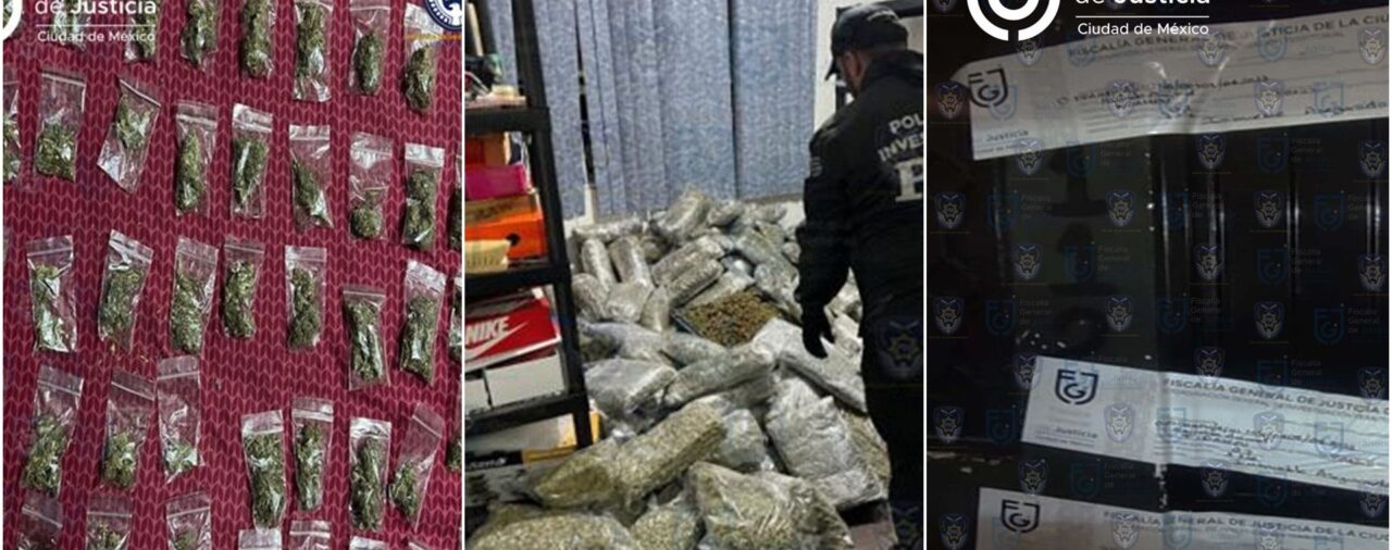 Incautaron más de 200 kg de cocaína y casi medio millón de pesos mexicanos en CDMX