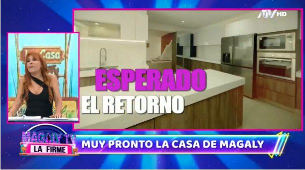 Magaly Medina muestra su primera 'Casa de Magaly'. Magaly TV La Firme/ ATV