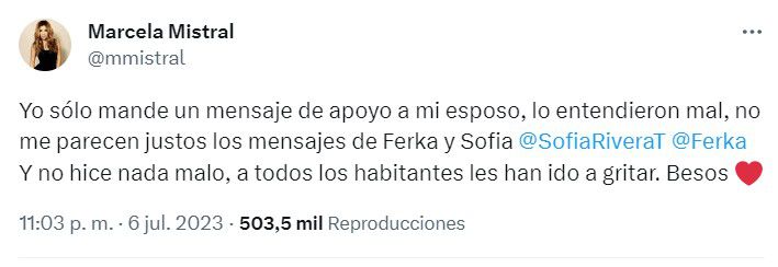 Marcela Mistral / Sofía Torres La Casa de los Famosos