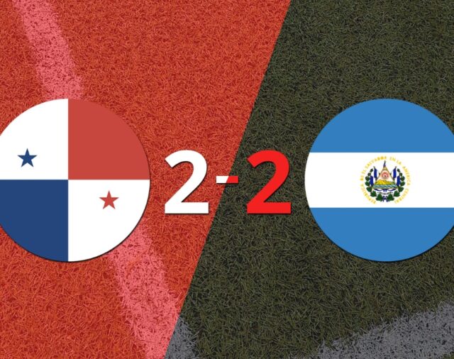 Panamá y El Salvador igualaron 2 a 2
