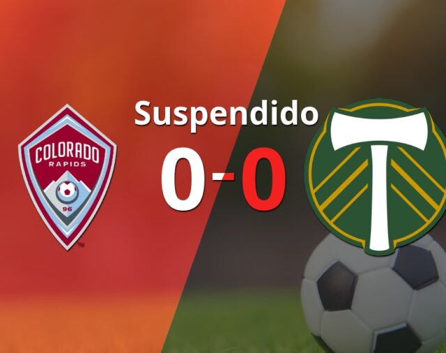 Rapids y The Timbers no pudieron seguir jugando en el estadio Dick's Sporting Goods Park