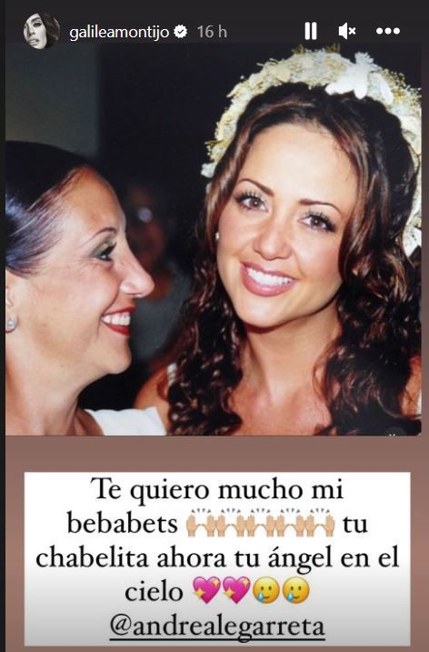 Galilea Montijo ya le había dedicado un mensaje de consuelo en sus redes sociales (Foto: Instagram)