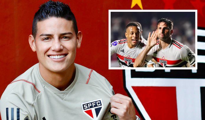 James Rodríguez ya festeja con Sao Paulo: jugará los cuartos de la Copa Sudamericana