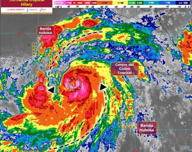 Minuto a minuto Hilary: se espera que en las próximas horas la tormenta se intensifique a huracán