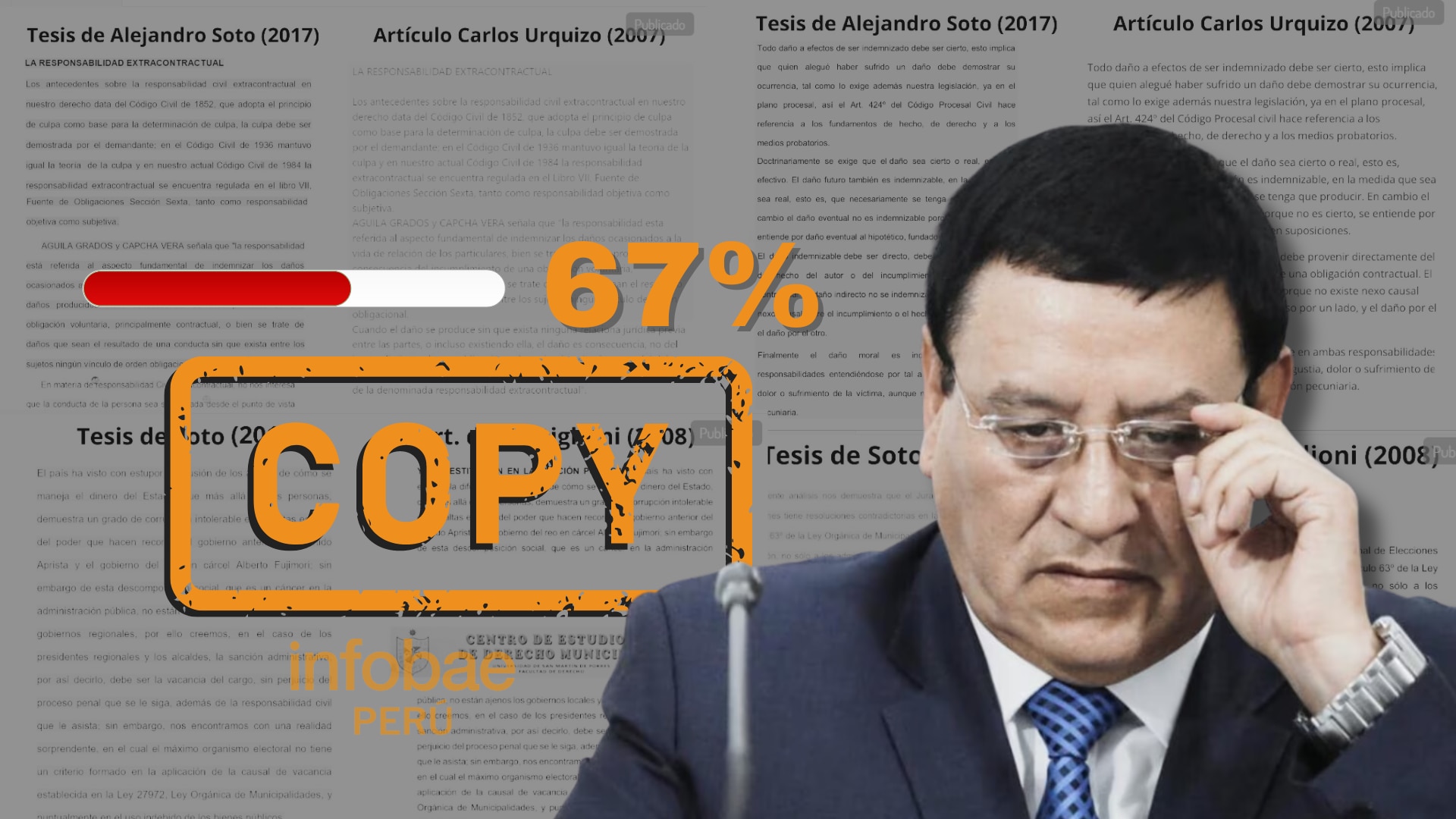 Nuevo cuestionamiento en contra del presidente del Congreso. | Infobae Perú / Jazmine Angulo