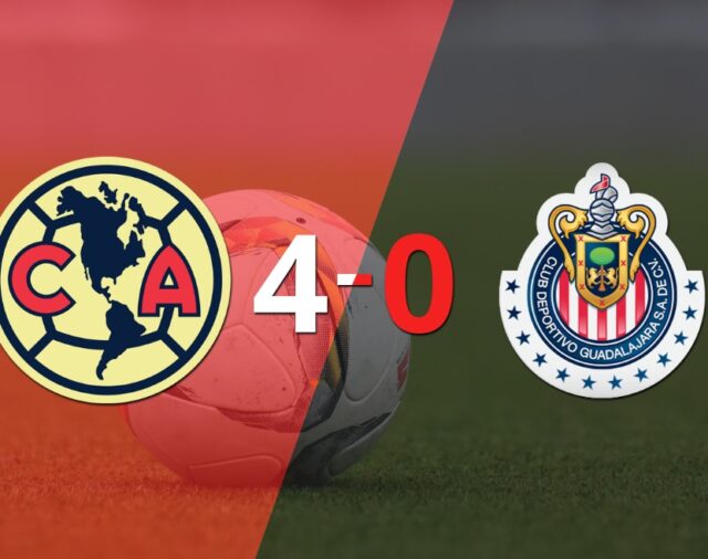 Chivas perdió ante Club América el Clásico de Clásicos y Diego Valdés anotó doblete