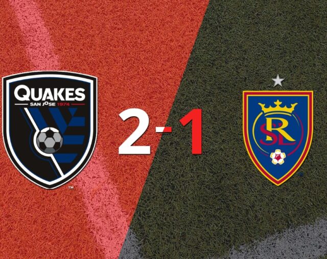 Con la mínima diferencia, San José Earthquakes venció a Real Salt Lake por 2 a 1