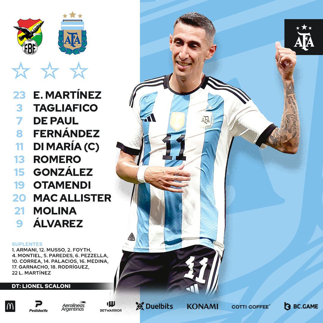 Lionel Messi no será titular en la selección Argentina contra Bolivia.