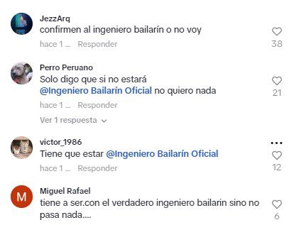 Usuarios piden la presencia del ingeniero Bailarín. (TikTok)