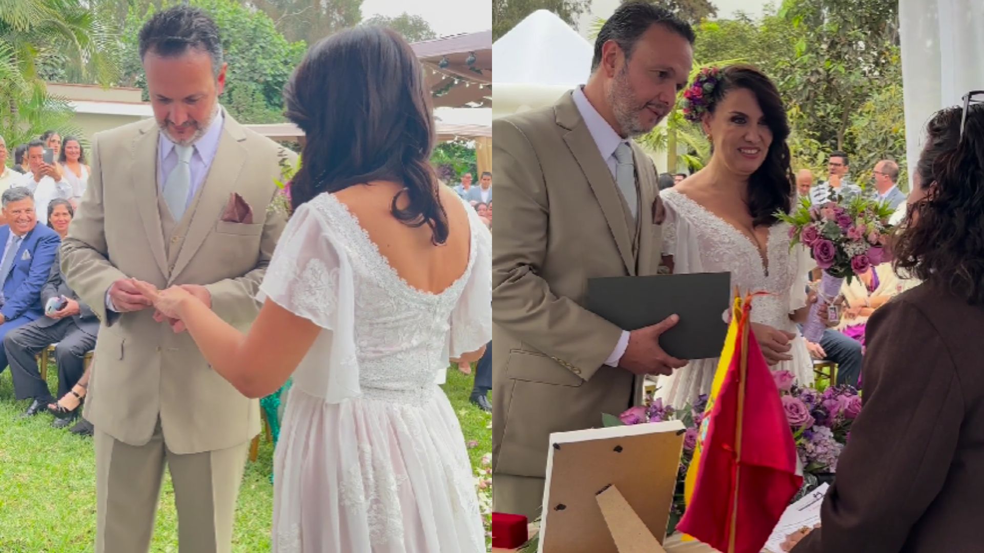 Patricia Portocarrero y Fabrizio Lava se unieron en matrimonio. IG Patricia Portocarrero.