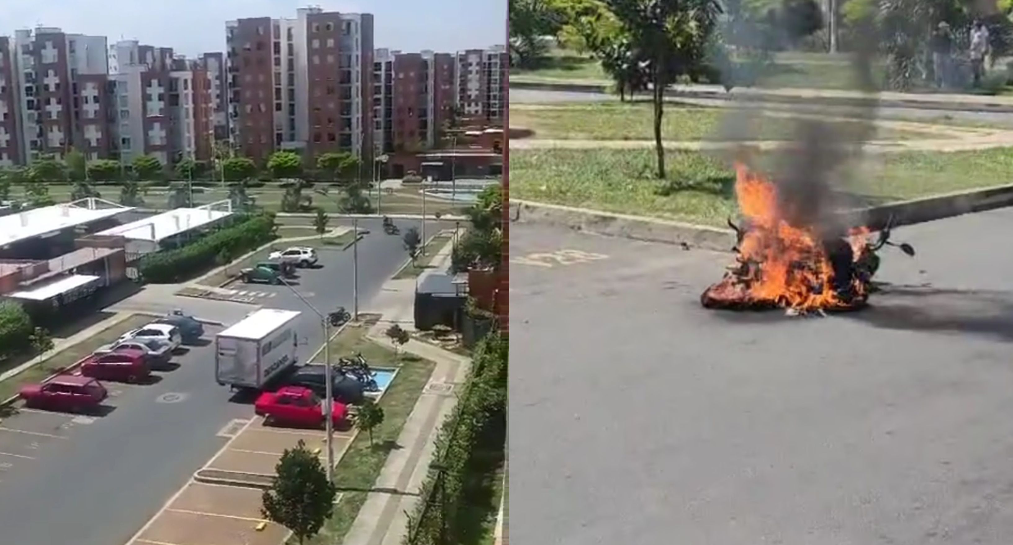 un intento de robo terminó en una balacera en Cali - crédito red social X